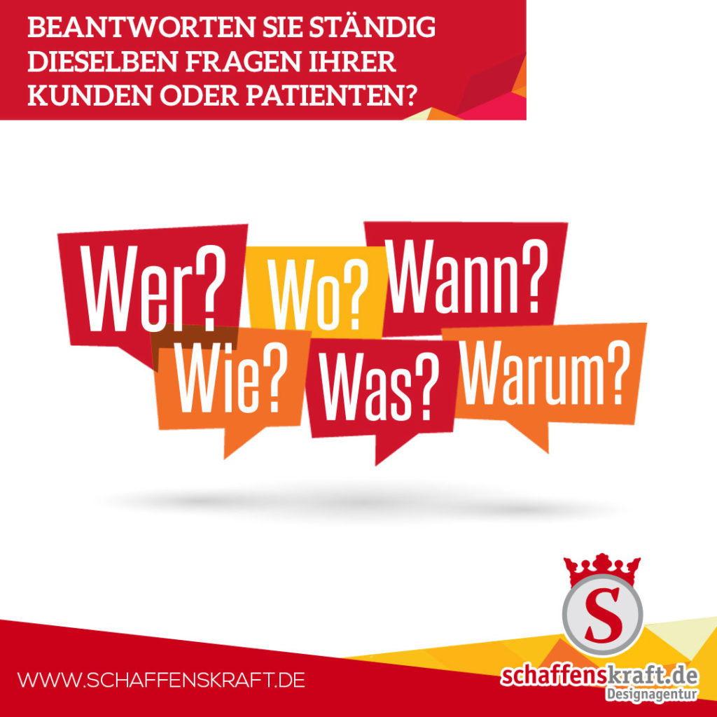 Beantworten Sie ständig dieselben Fragen Ihrer Kunden oder Patienten?